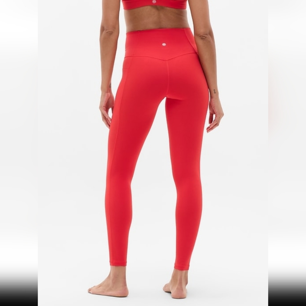 Athleta High-Rise Red Leggings - Picture 2 of 6